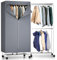 YORKING Heated Clothes Airer with Cover, Fast Drying Rack Indoor 2-Tier Stainless Steel Energy-Efficient Electric Airer Clothes Dryer, 180 Minutes Timer, Auto Power-Off