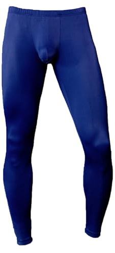 YiZYiF Leggings de Sport Homme Collant Pantalon de Jogging Sport Baselayer Leggings de Fitness Musculation Gymnastique Gym Bleu Marine E XXL