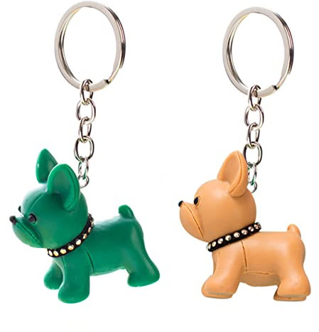 OATIPHO 2 Stück Cartoon Schlüsselanhänger Taschenornament Welpen Rucksack Anhänger Bezaubernde Schlüsselanhänger Handtasche Hund Taschenanhänger Schlüsselanhänger Anhänger