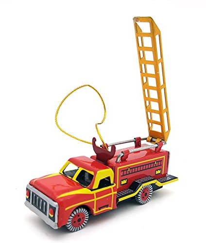 AYUNJIE Blechspielzeug MF403 Weihnachten Feuerwehrauto Anhänger Metall Weihnachten Anhänger Eisenblech Weihnachten Anhänger Eisenblech Spielzeug