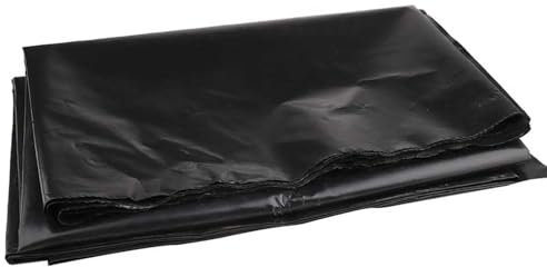 Bâches pour bassin 1x6m 2x3m 3x4m 4x7m 5x5m 6x8m 8x10m 10x15m, revêtement d'étang pliable en PEHD 5Mil pour petits étangs, étangs à poissons, cascade de jardin, aquaculture et chantier de construction