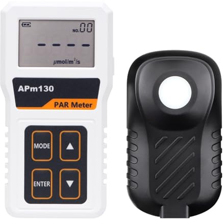 luxómetro Digital, Medidor PAR APM130, Sensor Lux PPFD, Registro Completo De Radiación La Actividad Fotosintética, Luz For Plantas Jardín para viviendas, Agricultura y almacenes