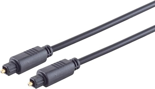 1aTTack.de 1 câble à fibre optique avec connecteur Toslink 4 mm, plaqué or, 5 m