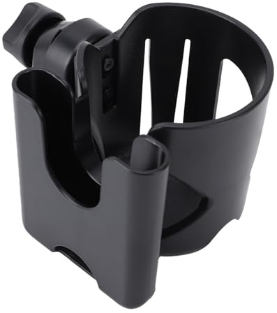NOENNULL Portabicchieri per Passeggino 2 in 1 con Porta Telefono, Portabicchieri Regolabile per bevande/caffè, Rotazione di 360 Gradi, Universale per Passeggino, Bicicletta,