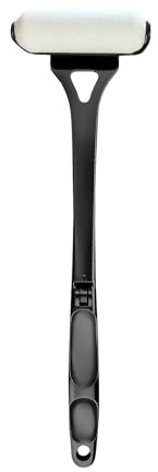 Applicatore per lozione posteriore, a lunga portata, 46,5 x 11,2 cm, rullo con manico pieghevole, spazzola per spargere il corpo, facile da pulire, per bagno, doccia, solare, unguento, uomini