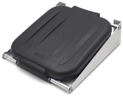 ENTIGO Müllsack Wandhalterung mit Deckel | 70-120L | Abfallbehälter Aluminium Müllsackhalter wandmontage | Stabiler und robuster Müllbeutelhalter (Schwarz)