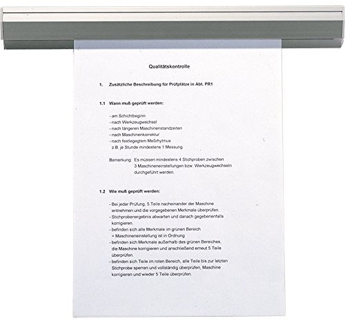 LEMAX® Alu-Klemmschiene, inklusive Wandbefestigungsmaterial, Länge 1m