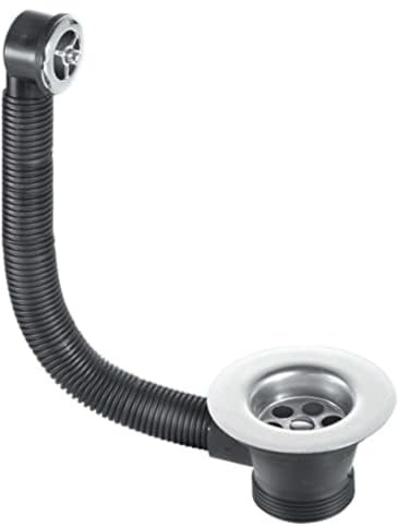 McAlpine FSW2PC Combined Sink Waste and Overflow, Chrome-Plated Grid, 1.5 x 85mm Flange