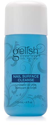 Gelish Nail Surface Cleanse – Gel Top Coat Nail Cleaner, Removes Tacky Residue, High-Shine Finish, Skin-Safe Formula, Smooth & Glossy Results for Perfect Manicure (4 Fl Oz)