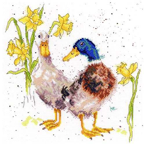 Bothy Threads Ducks and Daffodils Counted Cross Stitch Kit 26x26cm XHD6