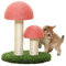 Meikuler Cat Scratching Post, Mushroom Scratcher Toys for Cats & Kittens, Natural Sisal Cat Scratchers for Cats