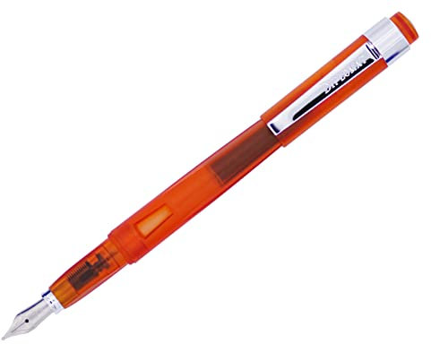 DIPLOMAT Füllfederhalter Magnum Transparent Orange, Füller mit Edelstahlfeder M