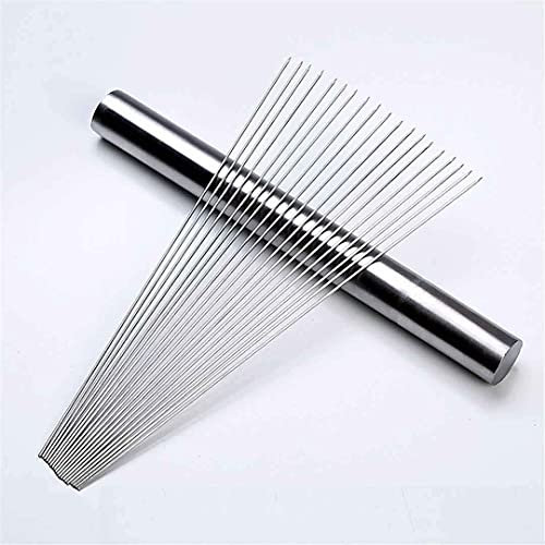 HMTE (50 Stück/Rohr) Edelstahl Runde Flache Grillspieße BBQ Nadel Grillen BBQ Sticks mit Rohr (30 cm Rund)