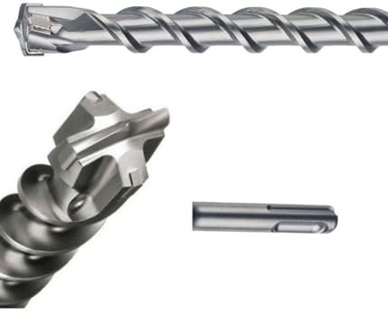 OISE ART STORE Trade Shop - Punta 2 Tagli per Muro SDS Max/Plus da 600/800 / 1000 Mm per Trapano Martello - -SDS Max -600 X 16 Mm