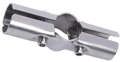 Sharplace Connecteur de Tube en acier inoxydable, accessoires de Joint de serrage de Tube, connecteur de serrage de Tube de fixation pour armoires, cadres, 3 voies