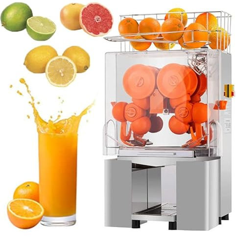Machine à Jus D'orange Fraîchement Pressée 120W - 22 à 30Pièces/Min, Extracteur Automatique De Jus à Mastication Lente, Pour Jus De 4 à 8Cm, Agrumes, Oranges, Pamplemousse