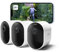 Arlo Pro 5 Security Camera Outdoor Wireless, 2K Video Battery Operated Home Outdoor Camera With Advanced Colour Night Vision, Siren & Dual-Band WiFi, Arlo Secure Trial Included, 3 Cameras, White