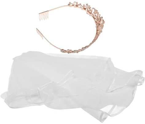 GALPADA 1satz Brautkrone Mit Schleier Elegante Feiner Handwerkskunst Für Hochzeiten Brautpartys Und Besondere Anlässe Luxuriöses Haaraccessoire Für Moderne Braut
