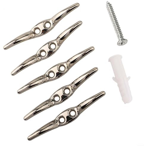 Oniissy Ganchos de tacos para persianas y cortinas, gancho de cuerda de posicionamiento de rodillo, ganchos de taco, ganchos de latón para atar persianas romanas, ganchos de cordón de latón para línea