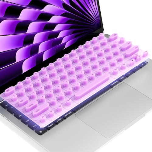 Majeree Teclado para uñas largas, pegatinas para uñas largas, cubierta de teclado compatible con MacBook Pro 14/16 2021-2024, MacBook Air 13/15
