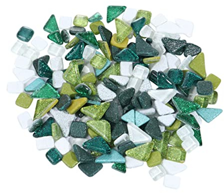 NUOBESTY 500g Partículas De Cristal Brillante Piedra Lisa Para Mosaico Cristales Cristal Para Bricolaje De De Material Para Manualidades