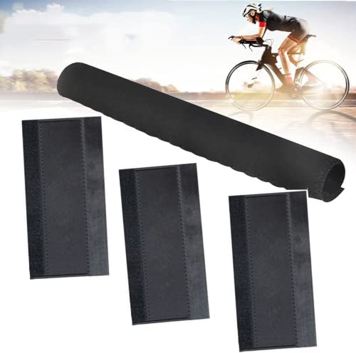 Duoduole Bike Frame Protector, Neoprene Chainstay Protector, Black, 10 Pcs