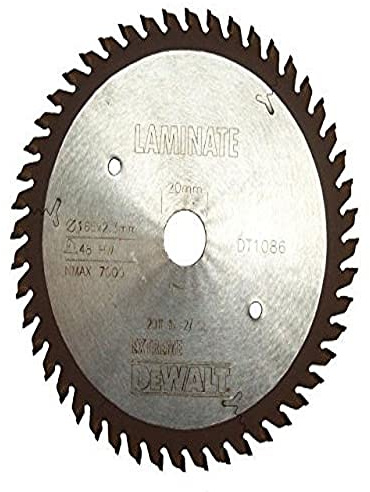 DeWalt DT1086-QZ 165 x 20mm 48-Tooth Extra Fine Extreme Plunge Saw Blade