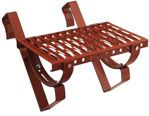 Parotec Dachtritt 120 cm Steigtritt für Dachziegel RAL 8004 Ziegelrot | für Schornsteinfeger Komplett Steigtritt für Dachpfanne zum Einhängen Laufrost inkl. Montagematerial, 10 Farben