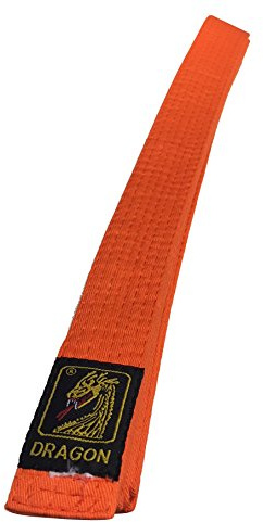 Karategürtel Judogürtel Budogürtel Dragon Orange 100% Baumwolle