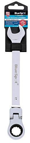 Blue Spot Tools 05113 17mm Chrome Vanadium Ratchet Spanner Flexible Head (180°)