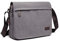 KONO Messenger Bag Canvas Laptop Umhängetasche für 13 Zoll Wasserdichte Schultasche, Geschenke für Männer Frauen(Grau)