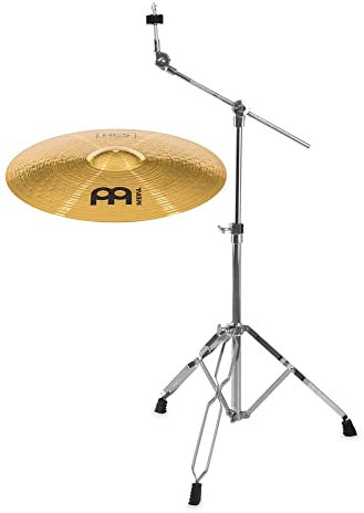 Meinl HCS Crash-Ride MS63 - Set de platos cuadrados (aleación de 20, acabado regular, incluye soporte para platillos)