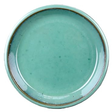 TucanoHamburg Pflanzen Untersetzer 50 cm Grün Blau – Frostfester Blumentopf Unterteller aus Keramik/Steinzeug, wetterfest, handgefertigt, für Innen & Außen