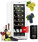 KLARSTEIN Cantinetta Vino Design, Cantinetta Vino Refrigerata a Zona Singola per Vino Rosso, Bianco e Birra, Controlli Touch, Frigo Vino Cantinetta per Esterno/Interno, 5-18°C, 50L, 18 Bottiglie