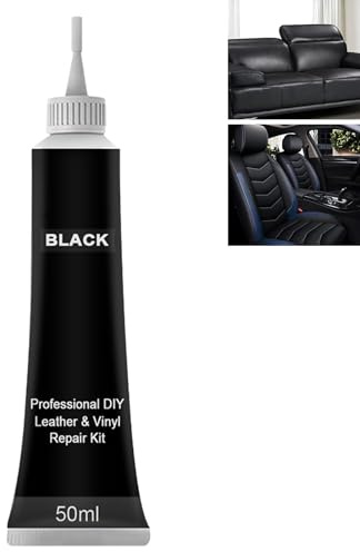 Leder Kratzer Reparatur Paste,Schwarzes Leder Reparatursätze,Leder Kunstleder Reparatur Set,Lederreparatur Füller Für Auto,Lederreparatur Creme,Leder Reparatur Set Leder Autositze 50ML