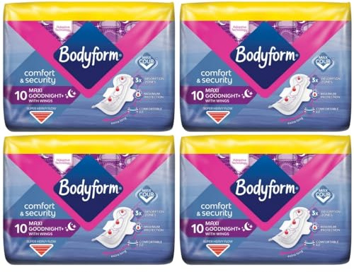 Maxi Goodnight Comfort & Security with Wings, Pack of 4x10 (40 Pads)