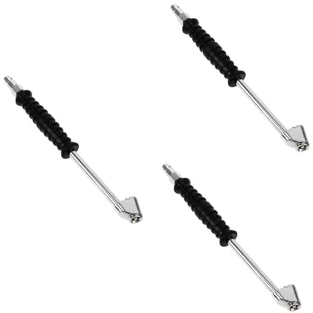 PartyKindom 3stücke Tire Chuck Für Präziser Reifenfüller Mit Manometer Schnelles Aufblasen Kompatibel Mit Verschiedenen Ventilen Robustes Metalldesign
