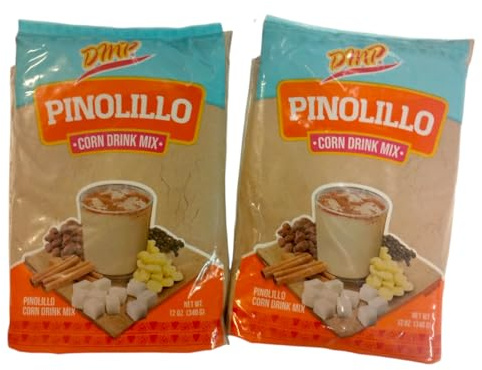 PINOLILLO EN POLVO - DE MI PAIS - CORN DRINK MIX - MEZCLA DE BEBIDA DE MAIZ - PACK DE 2-340 G