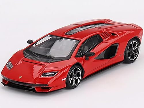 Lambo Countach LPI 800-4 Rosso Mars Red Limited Edition auf 5400 Stück weltweit 1/64 Druckguss Modellauto von Mini GT MGT00720