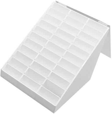 BELLIFFY Planche à Pointes D'ongles 30 Pièces Blanche Support Affichage Manucure Professionnel Pour Présentation Nail Art Salon Et Rangement Décorations