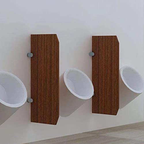 NSTVVEE Urinal-Trennwand, Toilettentrennwand, Wandmontage, Urinal-Sichtschutz für Männer, Urinal-Trennwand, Toilettenschutz, Trennwand für Schulen/Kindergärten/Einkaufszentren (Holzmaserun