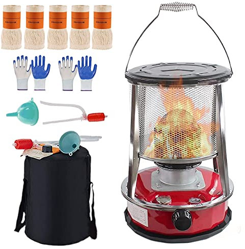 Indoor Petroleum Stove-360° Mobile No Electricity Kerosene Heater, Portable Large Petroleum Heater For Camping Hiking Emergency Heating