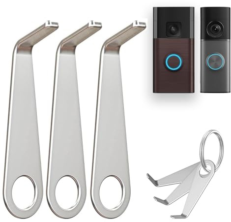 Video Doorbell Key Removal Tool for Ring Battery&Wired Doorbell/Pro/Plus | Door bell Key Replacement Tool, Doorbell Camera Stainless Secure Removal Opening Key Tool, 3 Pack
