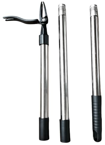 Cryfokt Herramienta de Parada de Mano -unwraut, Stand -up Upskraut Extratirador 4 Trabajo de Garra de Acero Fundido Ahorrando para Jardín