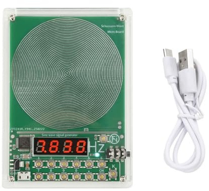 BUBEFSKD Generatore di risonanza Digitals Schumanns Ampia gamma da 0 01 Hz a 100.000 Hz Regolazione della frequenza personalizzabile Interfacce di controllo facili da usare Generatore d'onda