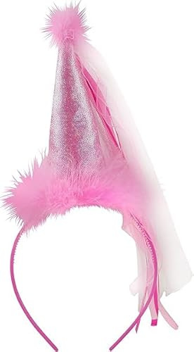 TrendandStylez Haarreif Minihut Feenhut Prinzessin für Karneval Fasching Party