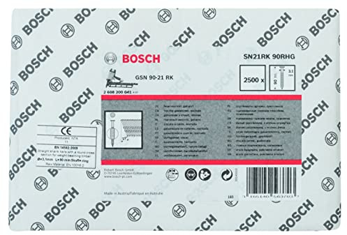 Bosch 2500x PRO SN21FH RG, chiodo a striscia, testa intera a 21° | Lunghezza 90 mm,