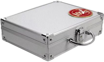 SAFE 173 ALU Münzkoffer mit 6 Tableaus für 120 gekapselte 10 Euro Münzen | ideal für Ihre Coin Collection