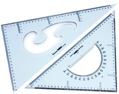 HAND ® Große Reihe von Multi-Purpose-Dreiecke, Satz von Zwei 40-42cm-Zeichnung, Grafik