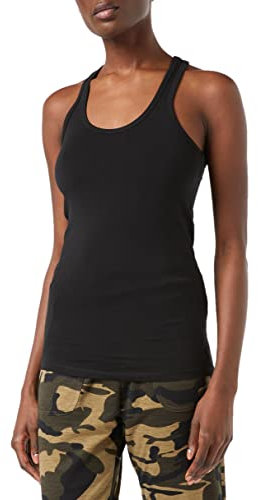 Urban Classics Damen Jersey Tanktop voor Dames Sport Tank Top, Schwarz (Black 7), M EU